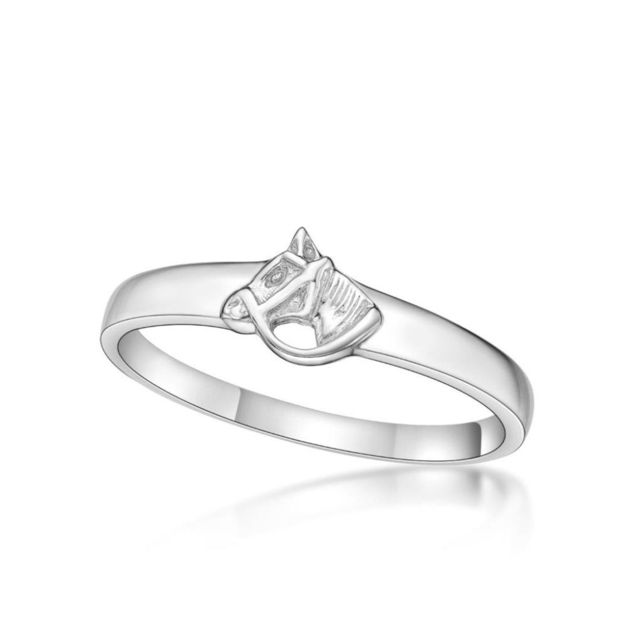 Picture of HORSE HEAD SIGNET RING, 2.8mm